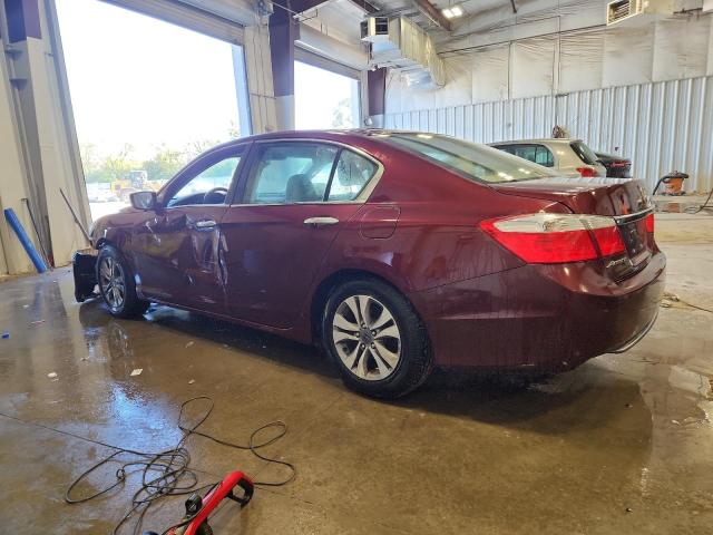 1HGCR2F33EA148405 - 2014 HONDA ACCORD LX BURGUNDY photo 2