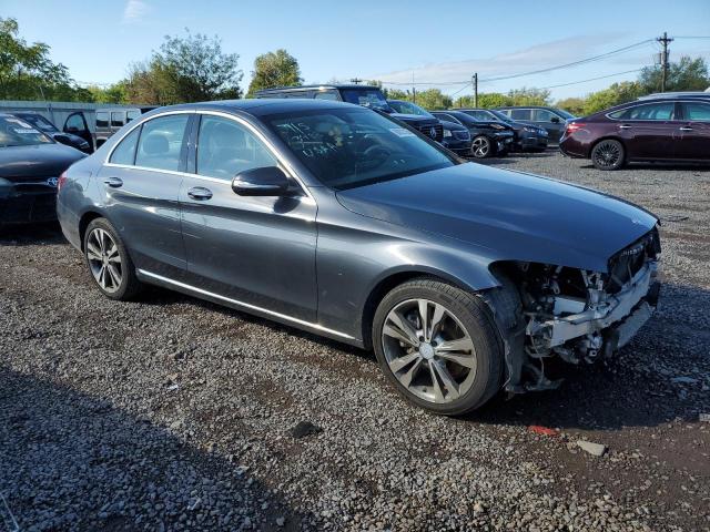 55SWF4KB1FU064877 - 2015 MERCEDES-BENZ C 300 4MATIC GRAY photo 4