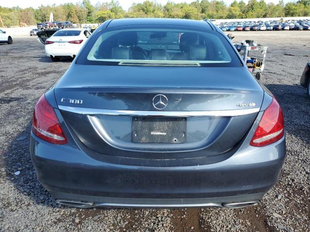 55SWF4KB1FU064877 - 2015 MERCEDES-BENZ C 300 4MATIC GRAY photo 6