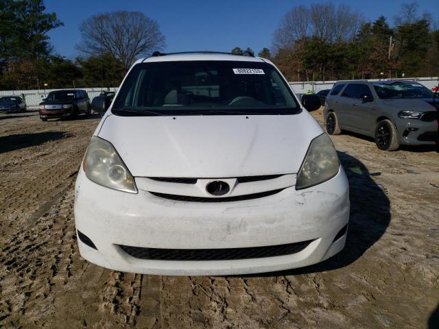 5TDZK23C57S094001 - 2007 TOYOTA SIENNA CE WHITE photo 5