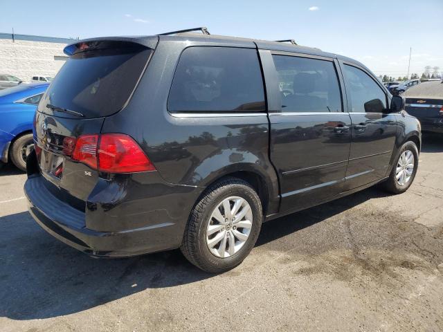 2C4RVABG2CR321430 - 2012 VOLKSWAGEN ROUTAN SE BLACK photo 3