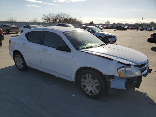 1C3CDZAB1EN190668 - 2014 DODGE AVENGER SE WHITE photo 4