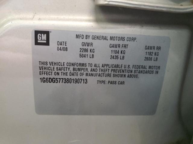 1G6DG577380190713 - 2008 CADILLAC CTS GOLD photo 12