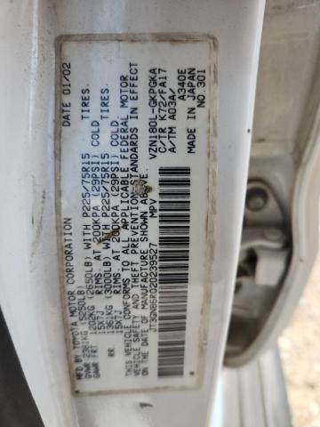 JT3GN86R020239527 - 2002 TOYOTA 4RUNNER SR5 白色 照片 13
