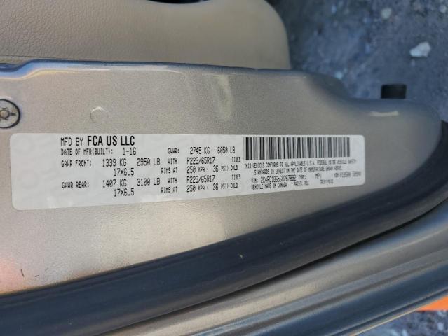 2C4RC1BG5GR267892 - 2016 CHRYSLER TOWN & COU TOURING ნაცრისფერი ფოტო 14