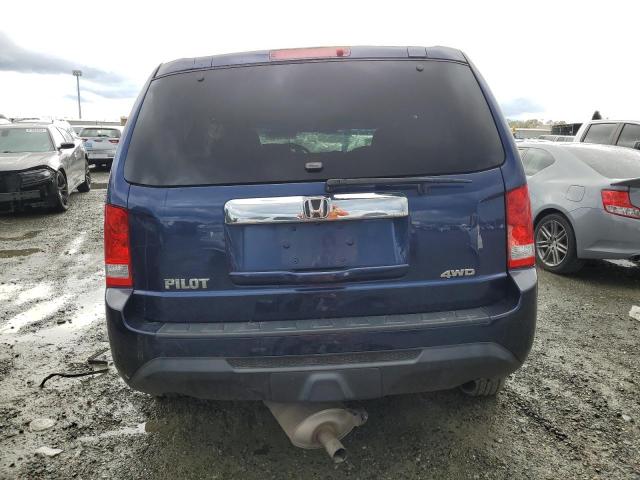 5FNYF4H22FB051959 - 2015 HONDA PILOT LX BLUE photo 6