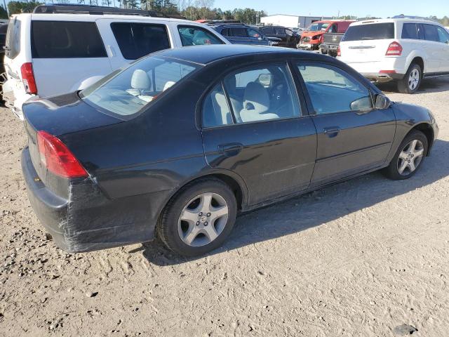 1HGES26784L013813 - 2004 HONDA CIVIC EX BLACK photo 3