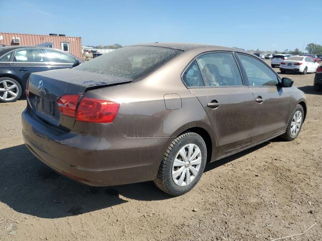 3VW2K7AJ7BM383550 - 2011 VOLKSWAGEN JETTA BASE بني صورة 3