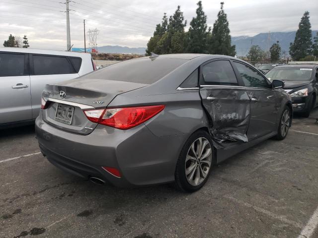 5NPEC4AB3EH822550 - 2014 HYUNDAI SONATA SE GRAY photo 4