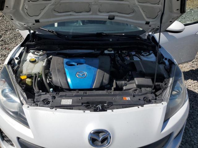 JM1BL1M88C1671856 - 2012 MAZDA 3 I WHITE photo 11