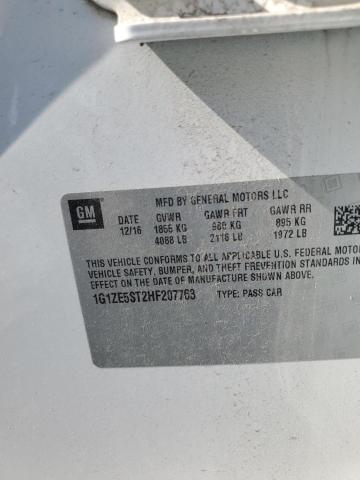 1G1ZE5ST2HF207763 - 2017 CHEVROLET MALIBU LT WHITE photo 12