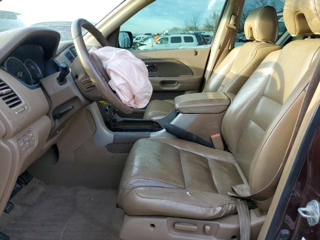 5FNYF18748B011573 - 2008 HONDA PILOT EXL BROWN photo 7