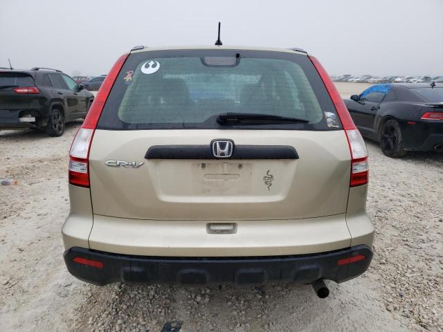 5J6RE38379L027257 - 2009 HONDA CR-V LX GOLD photo 6