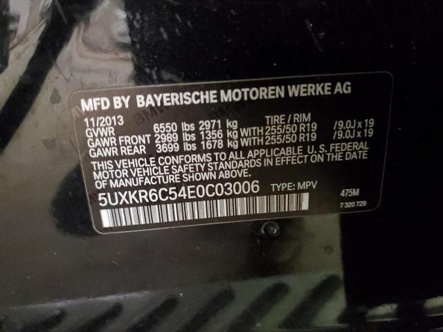 5UXKR6C54E0C03006 - 2014 BMW X5 XDRIVE50I BLACK photo 13