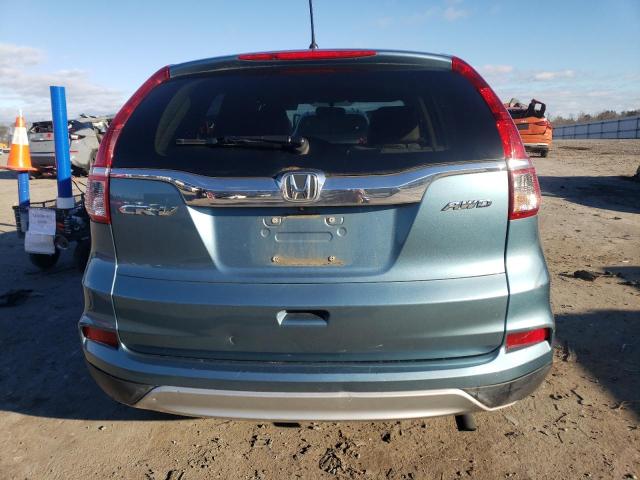 2HKRM4H54FH675963 - 2015 HONDA CR-V EX BLUE photo 6