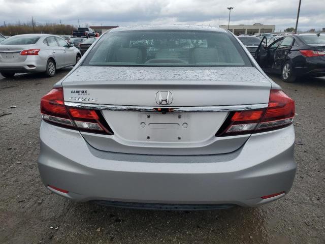 19XFB2F92DE256689 - 2013 HONDA CIVIC EXL ვერცხლისფერი ფოტო 6