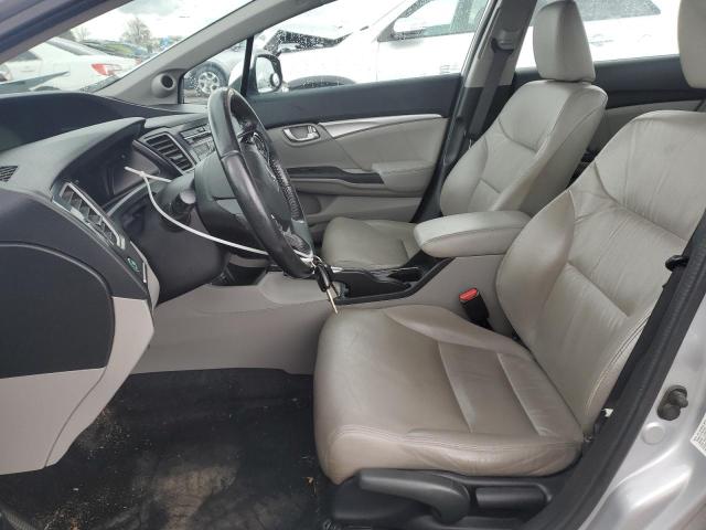 19XFB2F92DE256689 - 2013 HONDA CIVIC EXL ვერცხლისფერი ფოტო 7