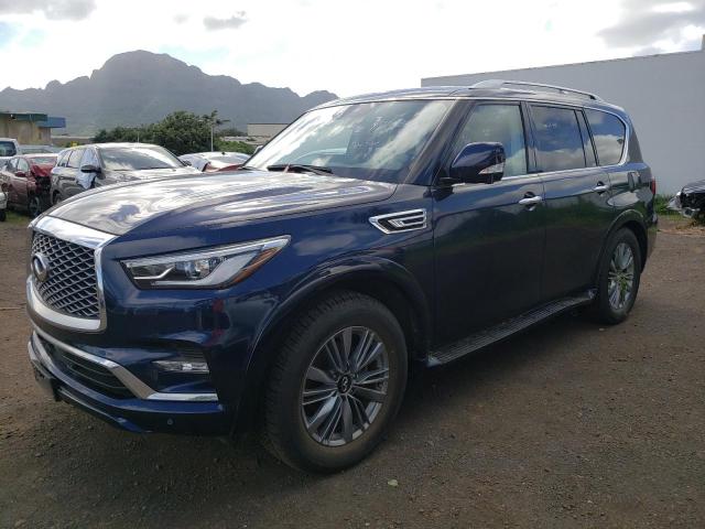 JN8AZ2AF7N9741942 - 2022 INFINITI QX80 LUXE BLUE photo 1