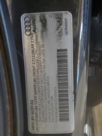 WAUHGAFC6CN165433 - 2012 AUDI A6 PRESTIGE Negro foto 13