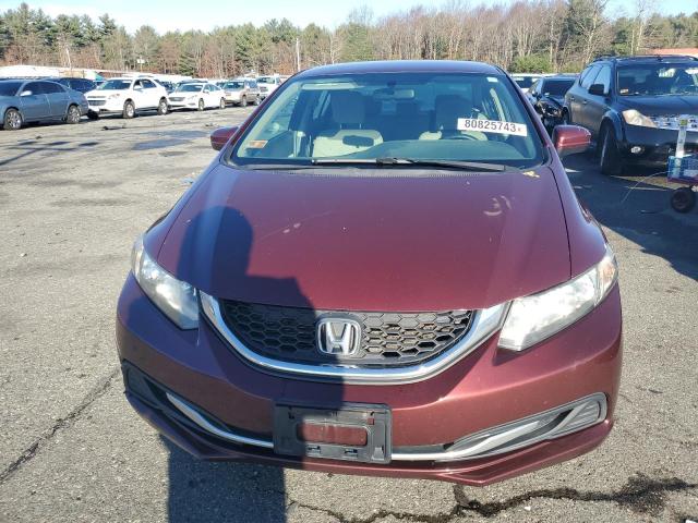 2HGFB2F54FH505936 - 2015 HONDA CIVIC LX MAROON photo 5