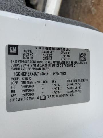 1GCNCPEX4DZ124558 - 2013 CHEVROLET SILVERADO C1500 Ağ foto 12