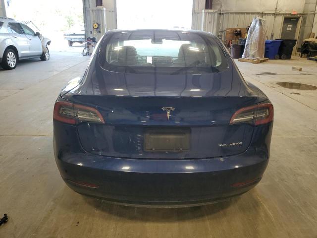 5YJ3E1EB0NF192186 - 2022 TESLA MODEL 3 Синий фото 6