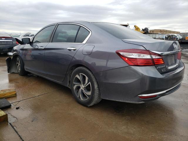 1HGCR2F32GA068967 - 2016 HONDA ACCORD LX GRAY photo 2