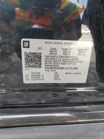 5GAEVCKW5JJ171348 - 2018 BUICK ENCLAVE AVENIR 黑色 照片 14