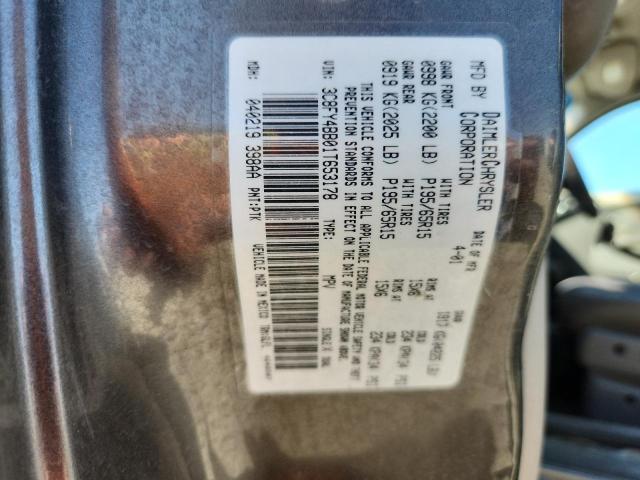 3C8FY4BB01T653178 - 2001 CHRYSLER PT CRUISER ნაცრისფერი ფოტო 12