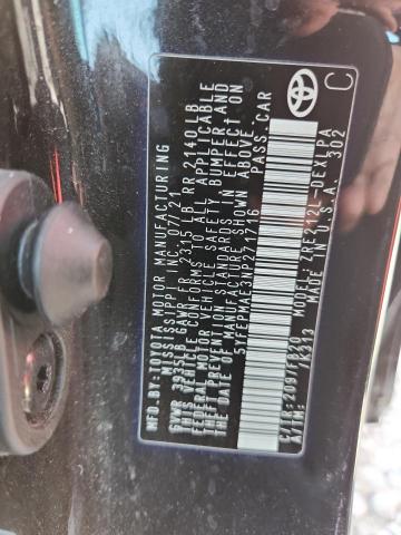 5YFEPMAE3NP271716 - 2022 TOYOTA COROLLA LE Qara foto 12