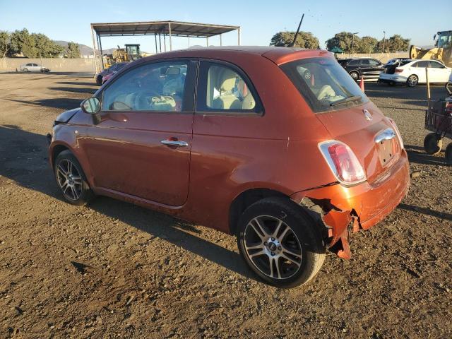 3C3CFFAR6CT309298 - 2012 FIAT 500 POP ORANGE photo 2