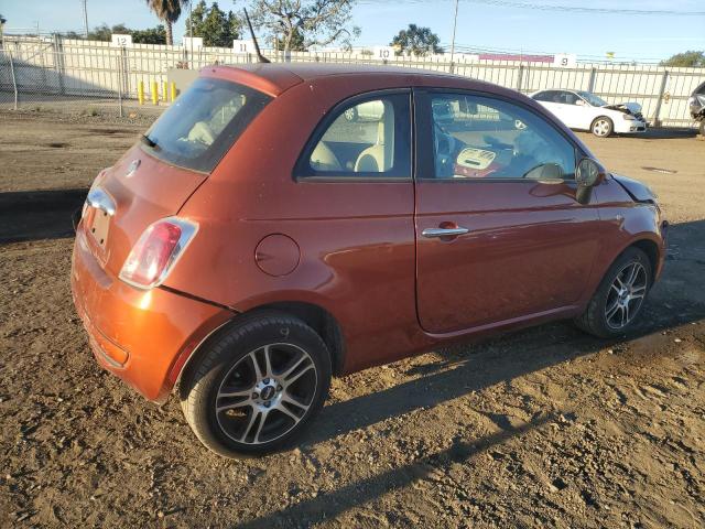 3C3CFFAR6CT309298 - 2012 FIAT 500 POP ORANGE photo 3