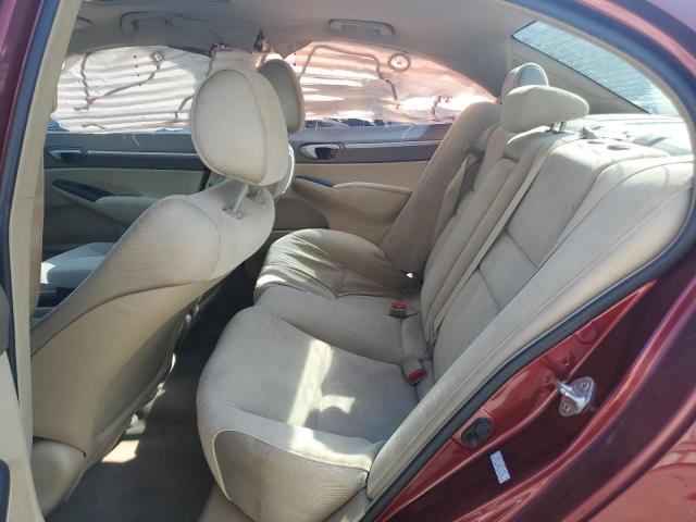 1HGFA16828L107556 - 2008 HONDA CIVIC EX MAROON photo 10