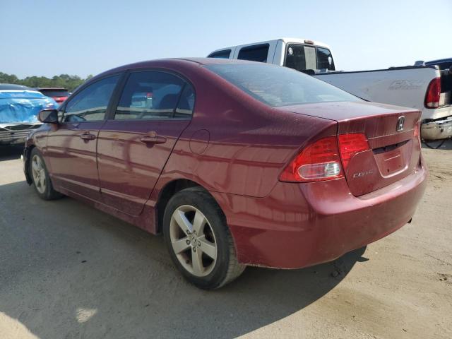 1HGFA16828L107556 - 2008 HONDA CIVIC EX MAROON photo 2