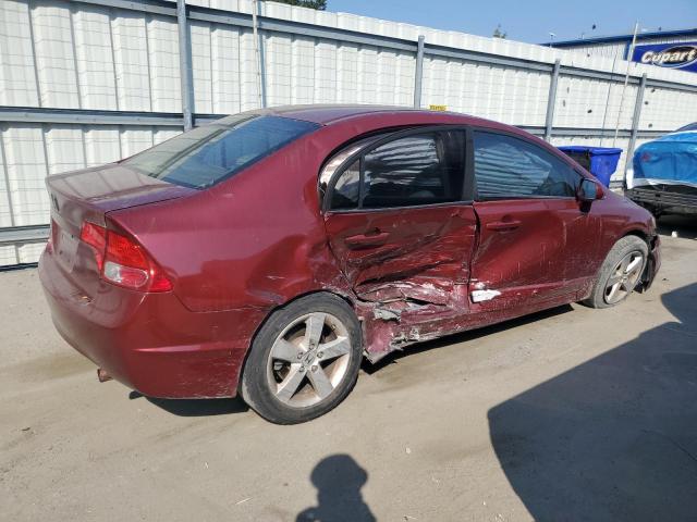1HGFA16828L107556 - 2008 HONDA CIVIC EX MAROON photo 3