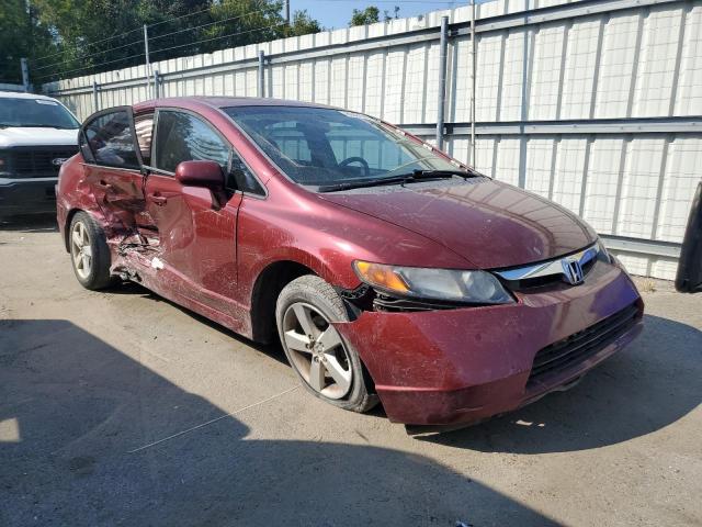 1HGFA16828L107556 - 2008 HONDA CIVIC EX MAROON photo 4