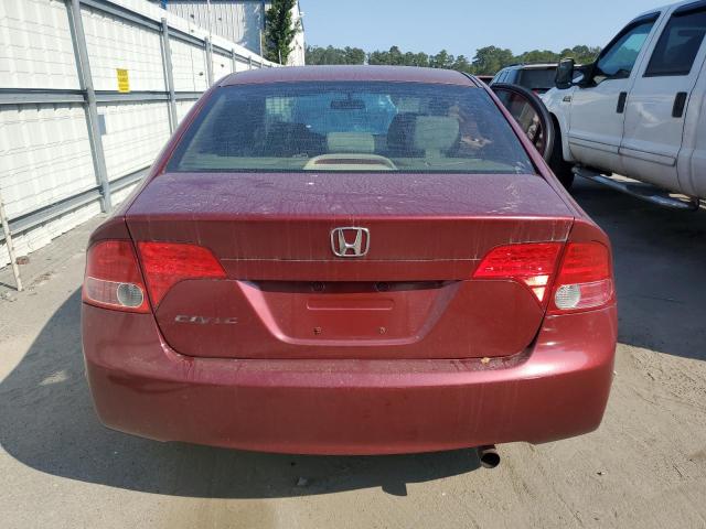 1HGFA16828L107556 - 2008 HONDA CIVIC EX MAROON photo 6