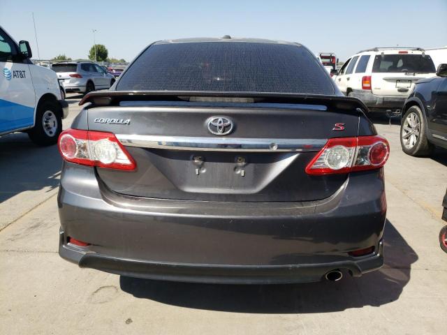 5YFBU4EE3DP093357 - 2013 TOYOTA COROLLA BASE ნაცრისფერი ფოტო 6