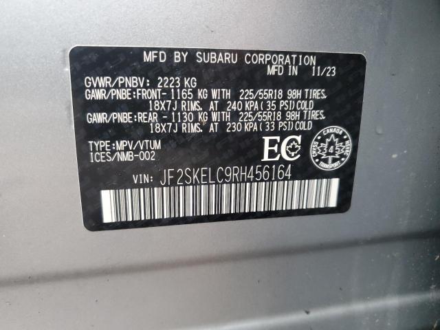 JF2SKELC9RH456164 - 2024 SUBARU FORESTER LIMITED SILVER photo 14