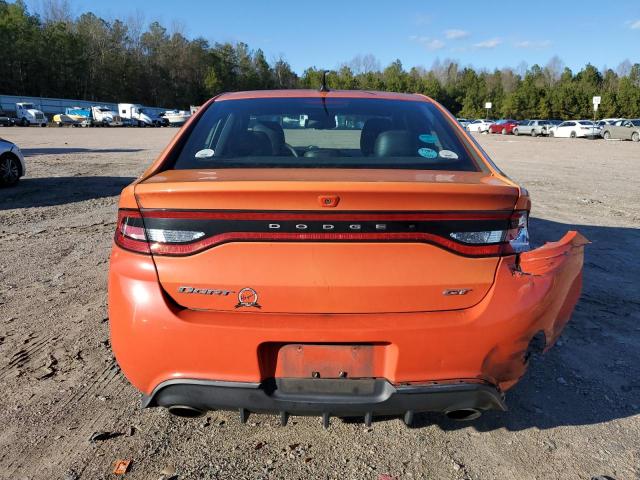 1C3CDFEBXFD277789 - 2015 DODGE DART GT ORANGE photo 6