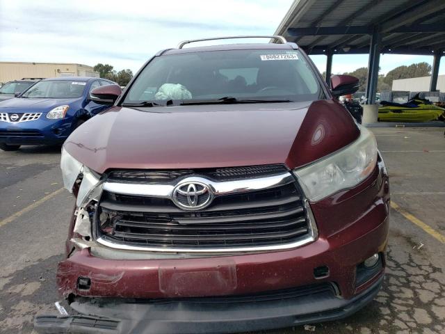5TDJKRFH4ES036889 - 2014 TOYOTA HIGHLANDER XLE ყავისფერი ფოტო 5