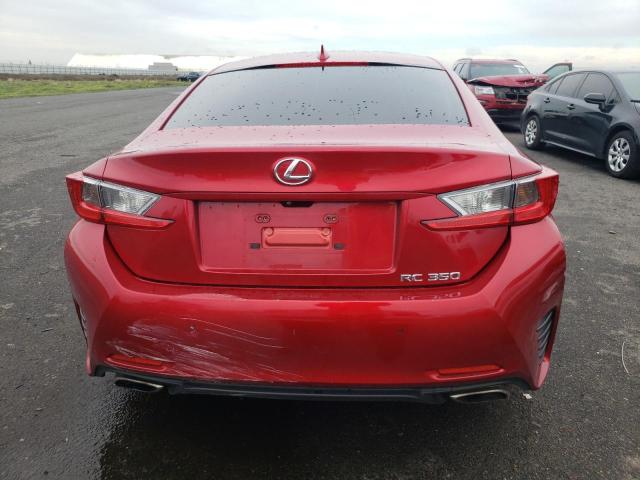 JTHHE5BCXF5003992 - 2015 LEXUS RC 350 RED photo 6