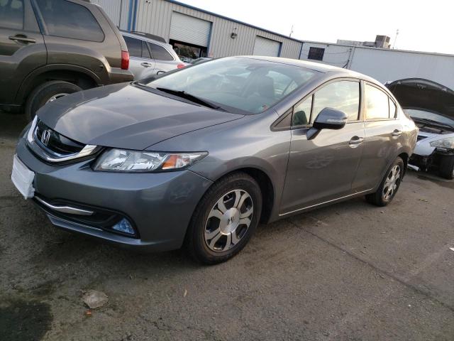 19XFB4F35DE200852 - 2013 HONDA CIVIC HYBRID L GRAY photo 1