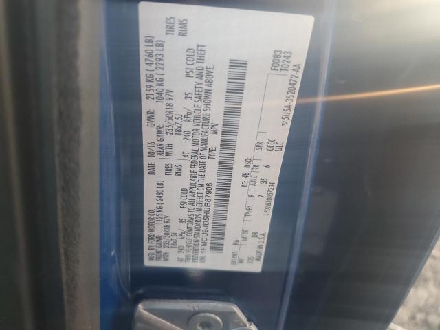 1FMCU9JD5HUB87906 - 2017 FORD ESCAPE TITANIUM Blau Foto 13