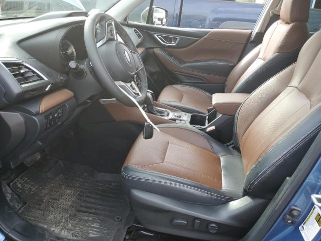 JF2SKARC6NH432754 - 2022 SUBARU FORESTER TOURING BLUE photo 7