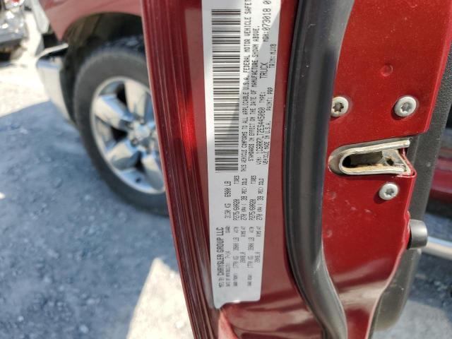 1C6RR7LT2ES445080 - 2014 RAM 1500 SLT Կարմիր լուսանկար 12