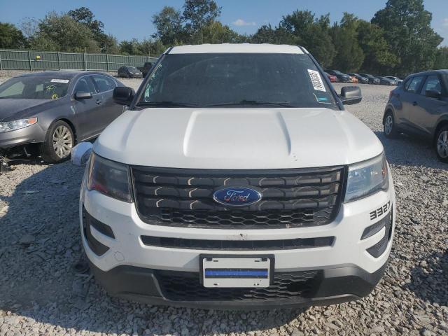 1FM5K8AR6JGC43327 - 2018 FORD EXPLORER POLICE INTERCEPTOR أبيض صورة 5