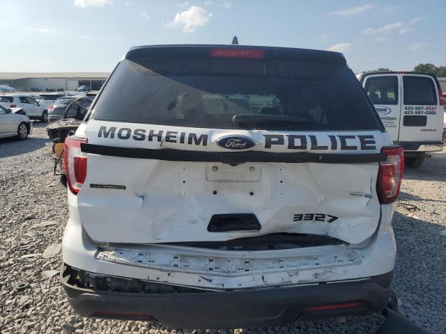 1FM5K8AR6JGC43327 - 2018 FORD EXPLORER POLICE INTERCEPTOR أبيض صورة 6