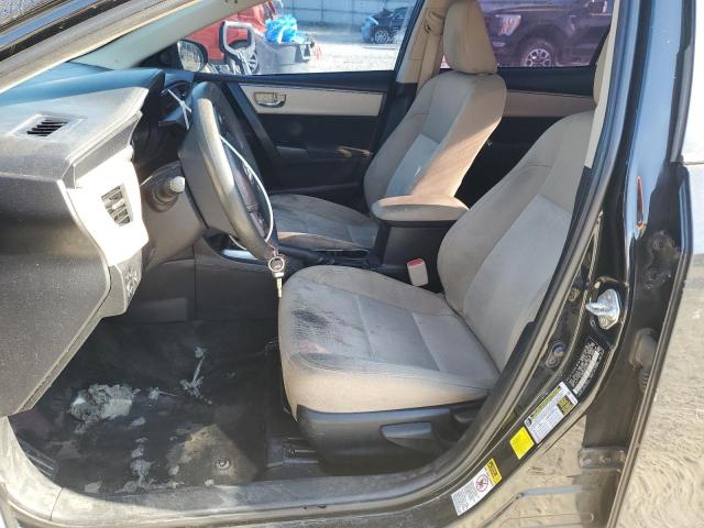 2T1BURHE4EC151387 - 2014 TOYOTA COROLLA L BLACK photo 7