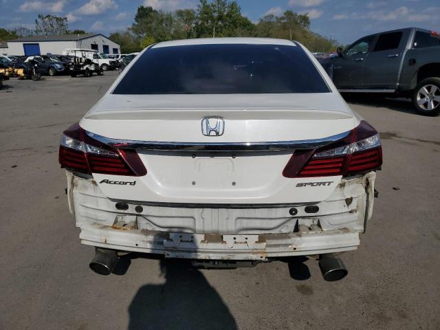 1HGCR2F50HA227990 - 2017 HONDA ACCORD SPORT WHITE photo 6